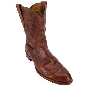 Tecovas Earl Mens Size 10.5EE Wide Brown Goat Leather Cowboy Western Boots CBC